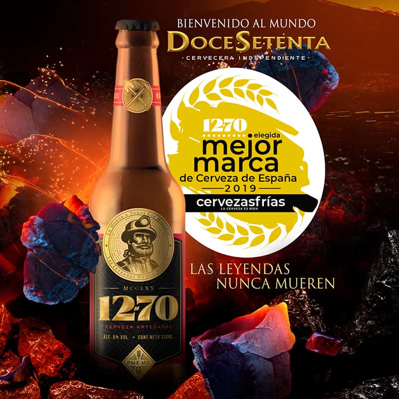 12·70 elegida la Mejor Marca de Cerveza de España - Nuestra historia - Doce Setenta